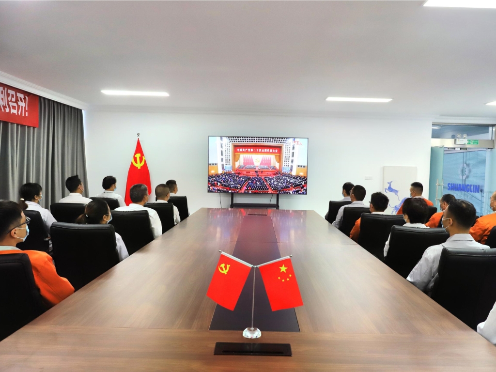 拉斯维加斯9888宽大干部员工满怀激情收看党的二十大开幕盛况